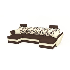 Canapea extensibila Palma Maro Flolim, U Shape cu 2 tetiere, 326 x 140 x 80 cm