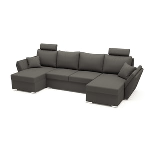 Canapea Palma U Shape Plus Grey, 326 x 140 x 90 cm