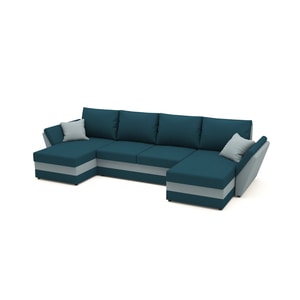 Canapea extensibila Palma Albastru, U Shape, 325 x 140 x 90 cm
