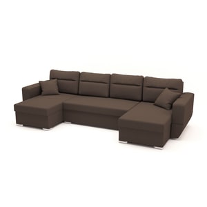 Canapea Karoll U Shape Plus Brown, 310 x 140 x 90 cm