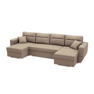 Canapea Karoll U Shape Plus Capucino, 310 x 140 x 90 cm