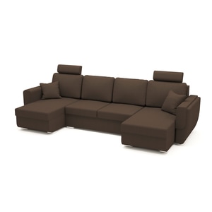 Canapea Tony U Shape Plus Moka, 320 x 140 x 90 cm