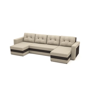 Canapea extensibila, Bony Capucino U shape, 304 x 140 x 80 cm