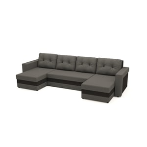 Canapea extensibila, Bony dkGrey U shape, 304 x 140 x 80 cm