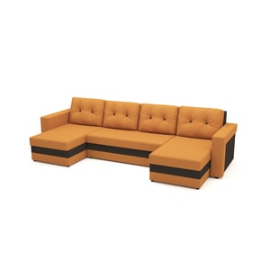 Canapea extensibila, Bony Mustar U shape, 304 x 140 x 80 cm