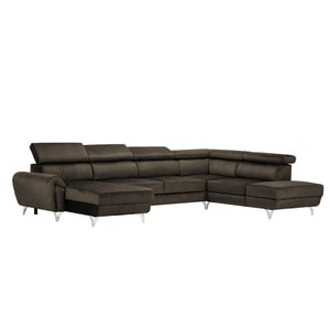 Canapea exclusiva BALTAZAR Panorama maro inchis 355 x 235 x 95 cm