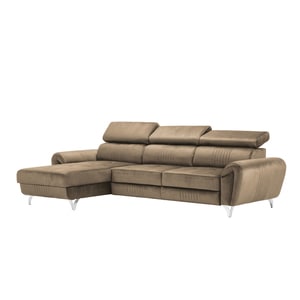Canapea exclusiva BALTAZAR Corner cappucino 280 x 175 x 95 cm