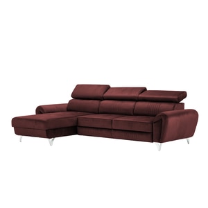 Canapea exclusiva BALTAZAR Corner bordo 280 x 175 x 95 cm