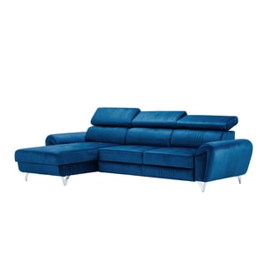 Canapea exclusiva BALTAZAR Corner bleumarin 280 x 175 x 95 cm