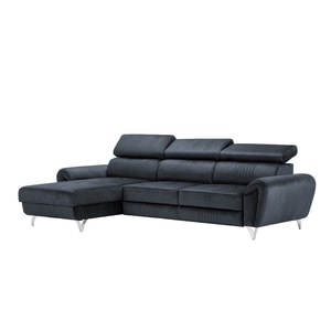 Canapea exclusiva BALTAZAR Corner gri inchis 280 x 175 x 95 cm