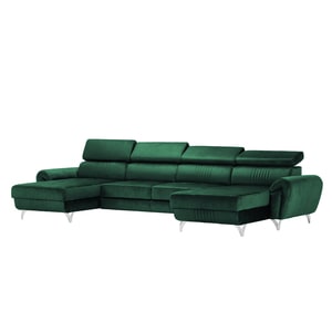 Canapea exclusiva BALTAZAR U Shape smarald 360 x 175 x 95 cm