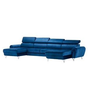 Canapea exclusiva BALTAZAR U Shape bleumarin 360 x 175 x 95 cm