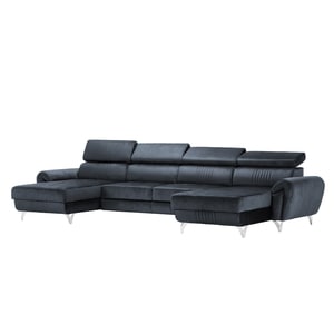 Canapea exclusiva BALTAZAR U Shape gri inchis 360 x 175 x 95 cm
