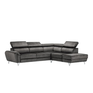 Canapea exclusiva BALTAZAR L Shape gri deschis 280 x 235 x 95 cm