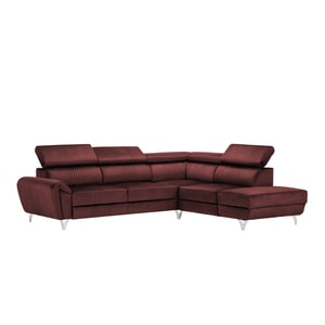Canapea exclusiva BALTAZAR L Shape bordo 280 x 235 x 95 cm