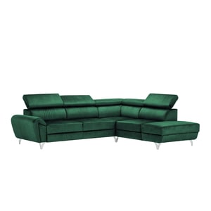 Canapea exclusiva BALTAZAR L Shape smarald 280 x 235 x 95 cm