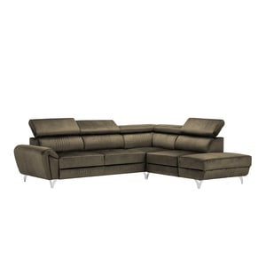 Canapea exclusiva BALTAZAR L Shape maro deschis 280 x 235 x 95 cm