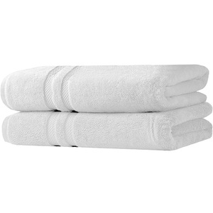 Set 2 prosoape corp 76x147 cm, Luxury Collection by Quasar & Co., 650 g/mp, 100% bumbac, alb