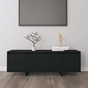 Comoda TV, negru, 120x30x40,5 cm, PAL, sol-809576