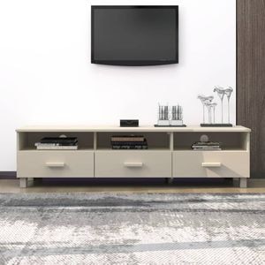 Comoda TV, maro miere, 158x40x40 cm, lemn masiv de pin, sol-340472