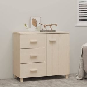 Servanta, maro miere, 90x40x80 cm, lemn masiv de pin, sol-340428