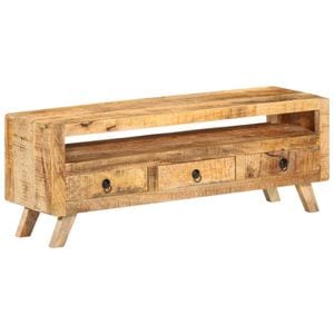 Comoda TV, 110x30x40 cm, lemn masiv de mango, sol-337064