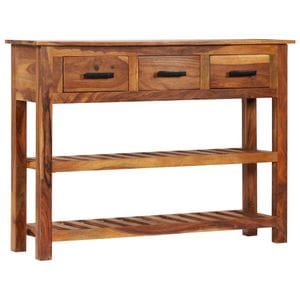Servanta cu 3 sertare, 110x30x80 cm, lemn masiv de acacia, sol-338032