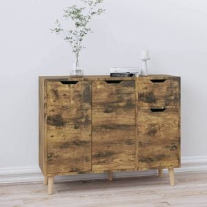 Servanta, stejar somona, 90x30x72 cm, PAL, sol-326821