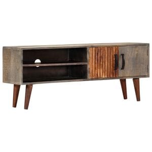 Comoda TV, 130 x 30 x 46 cm, lemn masiv de mango nefinisat, sol-282743