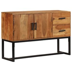 Servanta, lemn masiv de acacia, 115 x 30 x 70 cm, maro, sol-246142
