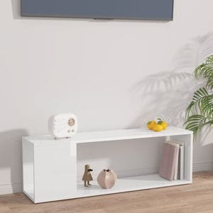 Comoda TV, alb extralucios, 100x24x32 cm, PAL, sol-809167