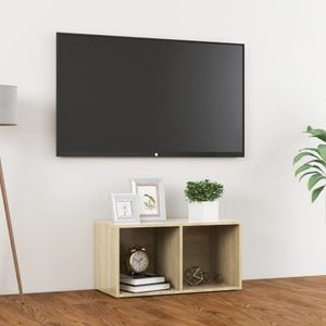 Comoda TV, stejar Sonoma, 72x35x36,5 cm, PAL, sol-805528