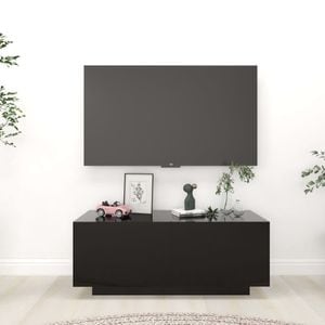 Comoda TV, negru, 100x35x40 cm, PAL, sol-804437