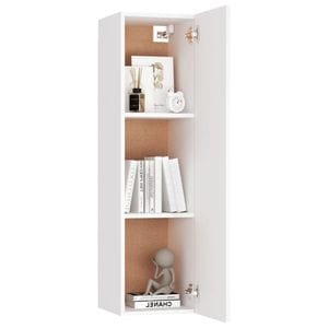 Comoda TV, alb, 30,5x30x110 cm, PAL, sol-803362