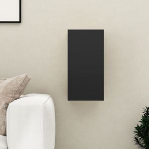 Comoda TV, negru, 30,5x30x60 cm, PAL, sol-803328