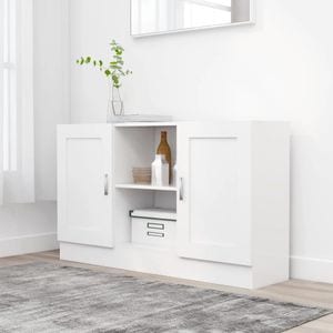Servanta, alb, 120 x 30,5 x 70 cm, PAL, sol-802777