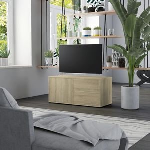 Comoda TV VidaXL Sol-801853, PAL, 80 x 34 x 36 cm, stejar sonoma