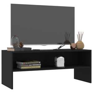 Comoda TV VidaXL, PAL, 100 x 40 x 40 cm, negru
