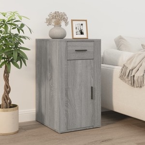 Comoda VidaXL, lemn, 40 x 49 x 75 cm, gri sonoma