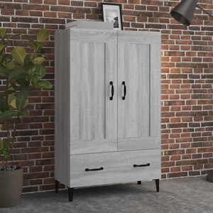Dulap VidaXL, lemn, 70 x 31 x 115 cm, gri sonoma