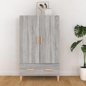 Dulap VidaXL, lemn, 70 x 31 x 115 cm, gri sonoma