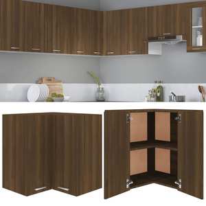 Dulap bucatarie VidaXL, lemn, 57 x 57 x 60 cm, stejar maro