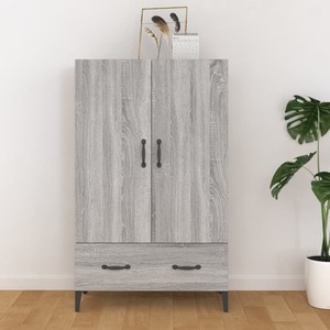 Comoda VidaXL, lemn, 70 x 31 x 115 cm, gri sonoma