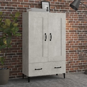 Dulap VidaXL, lemn, 70 x 31 x 115 cm, gri beton