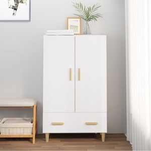 Comoda living VidaXL, lemn, 70 x 31 x 115 cm, alb