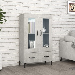Comoda living VidaXL, lemn, 70 x 31 x 115 cm, gri beton