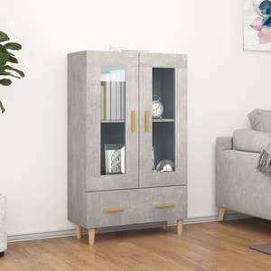 Dulap VidaXL, lemn, 70 x 31 x 115 cm, gri beton