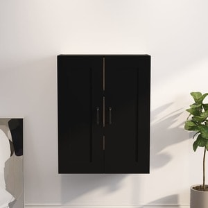 Dulap suspendat VidaXL, lemn, 69.5 x 32.5 x 90 cm, negru