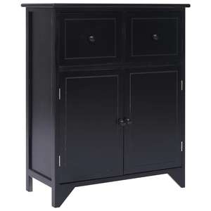 Dulap VidaXL, lemn, 60 x 30 x 75 cm, negru