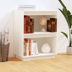 Dulap consola vidaXL, lemn masiv de pin, 60 x 34 x 75 cm, alb